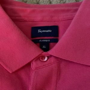 MEN FACONNABLE POLO SHORT SLEEVE SHIRT SIZE XL